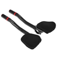 Lixada Bike Rest Handlebar 31.8 มม จักรยานคาร์บอนไฟเบอร์ TT Handlebar Bicycle Relaxation Handle Bar