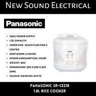 Panasonic SR CEZ18 1.8L Rice Cooker | 1 year local warranty