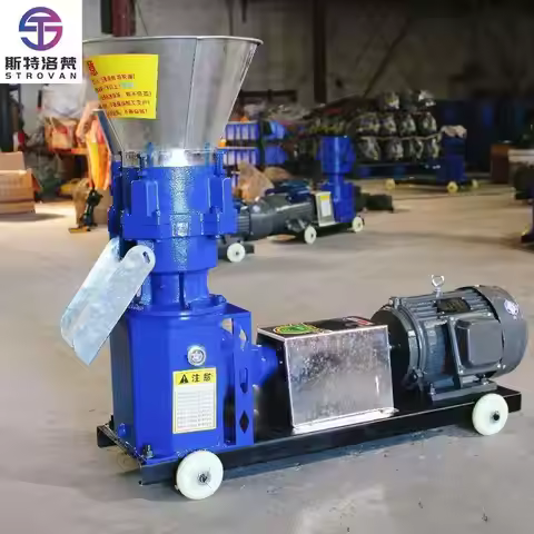 New Easy to Operate Mini Feed Pellet Machine Automatic Animal Fodder Granulator with 140kg/h Capacit