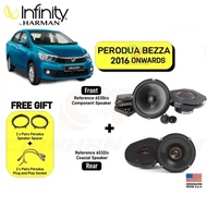 Bezza front and rear - Infinity Reference 6530cx 6.5" 2-way component speaker + Reference 6532ix 6.5