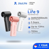 JISULIFE Life 9 Portable Mini Jet Fan 5000 mAh 5 Speeds Strong Wind Cooling Handheld Fan USB Fan