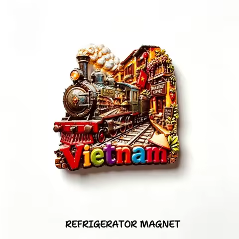 Vietnam, Hanoi, Train Station, 3 D Stereoscopic,Tourism Souvenirs,Resin Painting,Decoration Home,Ref