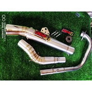 RAIDER 150 carb / fi daeng sai 4 open pipe