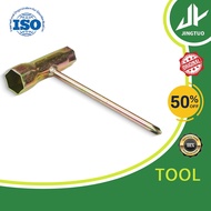 Spark plug socket wrench, 1.4mm thick crosshead (colored zinc), 13mm/19mm socket for chainsaws and b