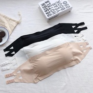 [PRODUCT CODE P0GS76557] Feminine Bra Ice Silk Strapless Bandeau Bra Import Quality
