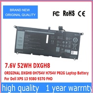 DXGH8 HK6N5 0H754V H754V P82G Laptop Battery For Dell XPS 13 9380 9370 Inspiron 5390 5391 7191 7490 