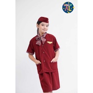 CHILDREN'S FLIGHT ATTENDANT CLOTHES 4-10 YEARS OLD/ PROFESSIONAL CLOTHES/ CARNIVAL CLOTHESPRARMUGARI