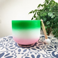 Hye-eun 10inch Crystal Singing BowlChakra 432hz/440hz Meditation Bowl with Suedce Stick