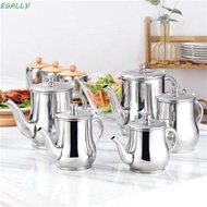 EGALLY Metal Teapot Flip Lid Practical Cafe Kitchen Tool