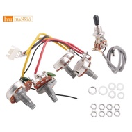 Lp Electric Guitar Pickups Circuit Wiring Harness 2T2V 500K Pots 3 Way Switch For   Style Guitar