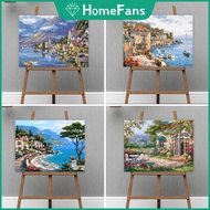 【HF】Paint By Number Illustration Landscape Architecture Series Home Decor/Diy Number PaintingCalligr