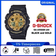 G SHOCK New Black and Gold Series Watches  GA-100GGB-1A9DR / GA-100GGB-1A9 / GA-100GGB / GA-100 / GA