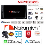 เครื่องเสียงรถยนต์ NAKAMICHI NAM3305 ขนาด 2 ดิน ระบบดิจิตอลมีเดีย สัญชาติญี่ปุ่น