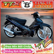 Tem sirius rc 110 Tem xe phụ kiện sirius màu đen chữ xanh siêu đẹp Shop TTX Team chế sirius