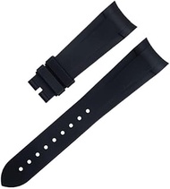 22mm Fluoro Rubber Watch band Special For Tudor Strap Bay GMT Curved End Folding Buckle Wristband Br