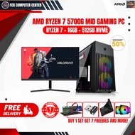 [PLUG & PLAY] BRANDNEW RYZEN 7 5700G 3.8GHZ, 16GB DDR4, 512GB NVME COMPLETE GAMING PACKAGE