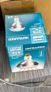 浴室用暖燈燈泡 275W INFRARED 直徑125mm