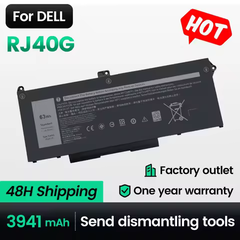 Keyuan RJ40G Battery 5420|5520 for Dell Latitude 005R42|RJ40G 64wh/15.2V Latitude M3KCN|3ICP5/57/79