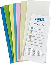 PSA Lapping Film, 7 Piece Pressure Sensitive Adhesive Polishing Paper, 4-1/4” x 11” Microfinishing F