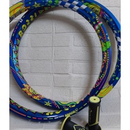 RIM -140 ×17  ROSSI RIM SET  (BLUE /RED)