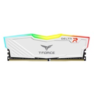 TEAMGROUP 十銓 T-FORCE Delta 炫光RGB系列16G(8G x 2) 白色 CL18  DDR4-3600  1入