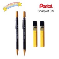 PENTEL Sharplet-2 0.9mm Mechanical Pencil A129-E (12pcs)/ 0.9mm 2B Pencil Leads 60mm 12pcs(12tubes)