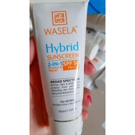 [ Wasela ]  Hybrid Sunscreen SPF50 💝 2in1 Repair & Protect ✔50gm