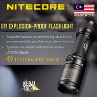 NITECORE EF1 - 830 Lumen Accredited Safe LED Flashlight - - from KEDAI TAC-T