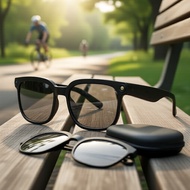 VANIR Smart Glasses 8MP Cam, HD Video, Photochromic & Blue Light Lenses, AI Voice Assistant, Hands-F