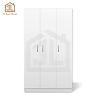 JL Furniture 2 / 3 Door Wooden Wardrobe Bedroom Wardrobe Almari Baju Almari Pakaian Almari Murah Alm