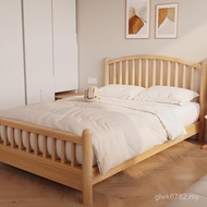 Single Double Bed B & B Simple 1.5 Nordic Wooden Bed Modern Japanese Apartment Windsor Bed Master Be