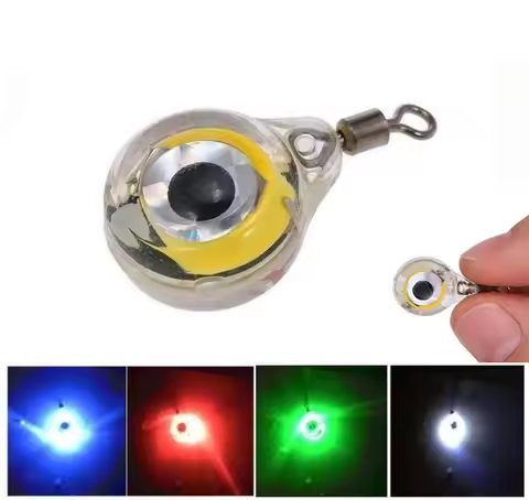 Outdoor Fishing Lights Portable LED River Lake Sea Underwater Night Fishing Light Fish Lure White Gr