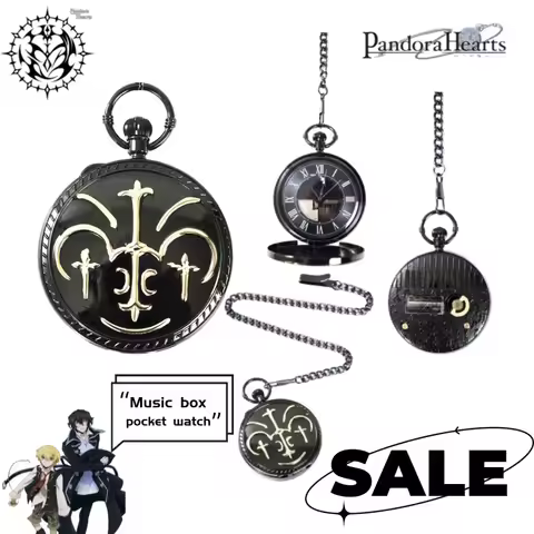Pandora Hearts Lacie Baskerville Anime Two-Dimensional Merchandise Cartoon Music Box Vintage Pocket 
