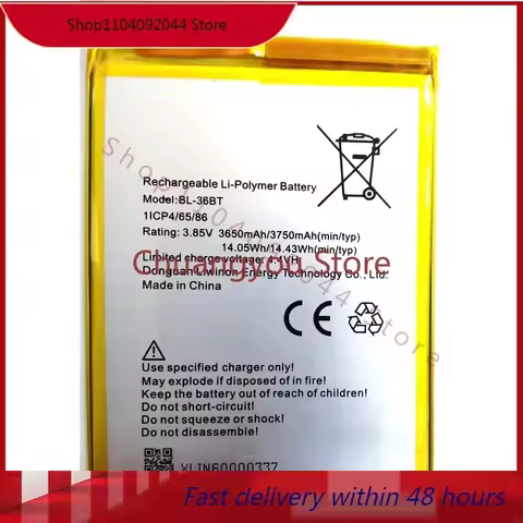 New 2024 BL-36BT Battery for Tecno, CF7, 8, CA7, CA8, Camon 11, 11pro, X, Mobile Phone,