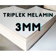 Triplek Melamin 3mm Custom Size DOFF dan GLOSSY
