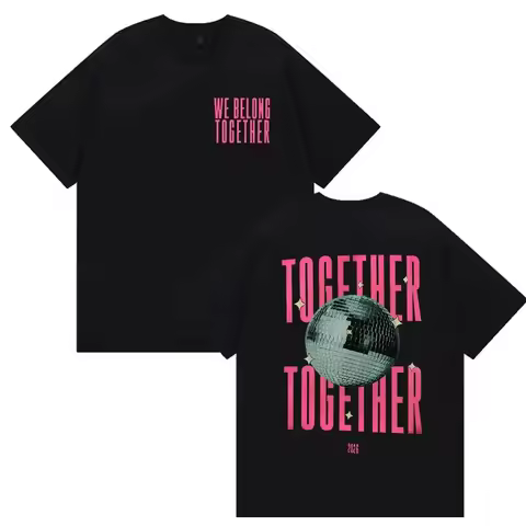 2026 Harry Styles We Belong Together T Shirts Men Women High Quality Vintage Oversized T-shirt Summe