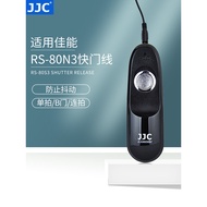 JJC Suitable for Canon RS-80N3 Shutter Release Let R52 R3 R5C R5 5D3 5D2 6D2 7D 7D2 1DX2 5D4 5D2 5DS