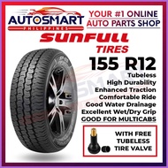 ▤ ☽ ✙ Sunfull 155 R12 Suzuki Multicab Tubeless Car Tire