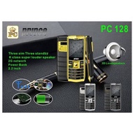 Prince pc128 Vertu  - dual sim - Radio FM - 3D Loudspeaker - PowerBank / Hp unik / hp murah