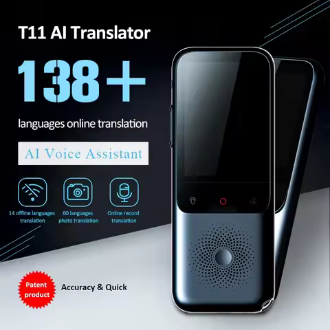 2024 New T11 Portable Audio Translator 138 Language Smart Translator Offline In Real Time Smart Voic