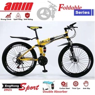 AMIN FOLDING Bike /AMIN Foldable Bike26inch mountain bike (Aluminium Rim) EngHong Foldable Bike