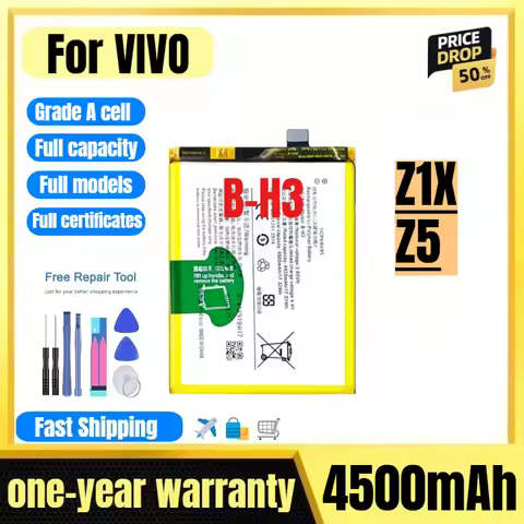 B-H3 for VIVO Z1X/Z5 Mobile Phone Battery 0 Cycle High Quality High Capacity Battery Replacement Bat