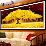 ☍✎【ready stock】DIY 5D full diamond painting decorative painting lucky tree, money tree, wealthy tre