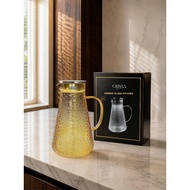 CRISTA HOME 2L HORIZONTAL TEXTURED GLASS WATER BOTTLE 60279 | Make Tea – Luxurious Detox