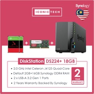WhatsApp0193710000 Diskstation 8TB~32TB Synology DS224+ 18GB DDR4 Ram Nas Enclosure Kits or as5402T 