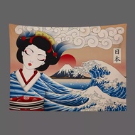 Japanese Style Kirin Asahi Beer Hanging Cloth Japanese Material Shop Izakaya Sushi Restaurant Decora