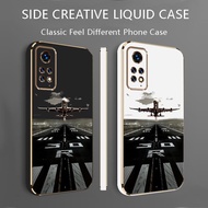 2pcs( Airport runway phone Case+Lanyard) Phone Case Cover For Redmi Note 11 Pro+ 5G/Note 11 SE (Indi