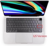 Tiếng Anh Bố Trí miếng dán cho Macbook Pro 14 2021 M1 A2442 EU Bàn phím Hoa Kỳ Bìa Silicon Cho MacBo