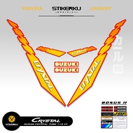 SUZUKI STRIPING CRYSTAL TUNE MOTIF X22 STICKER CRYSTAL TUNE CUSTOM STICKER ORIGINAL CRYSTAL MOTORCYC