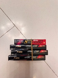 全新TDK錄影帶 4盒｜3盒D90 Cassette + 1盒8mm HS60 Hi8 攝錄機專用